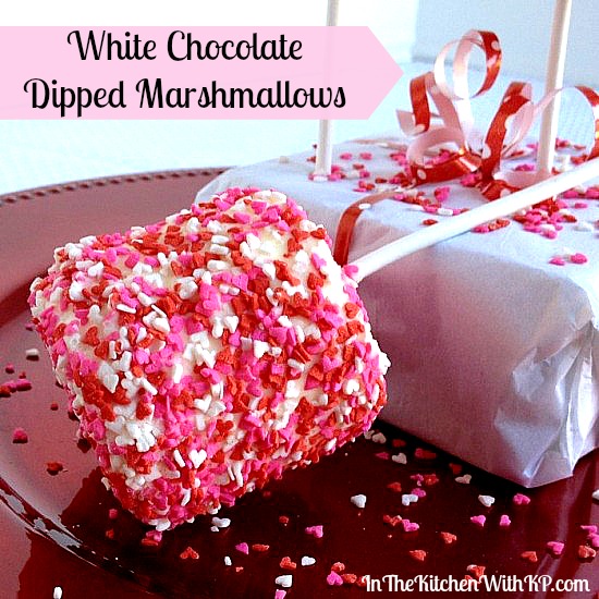 White Chocolate Dipped Marshmallows For A Valentine S Day Sweet Treat