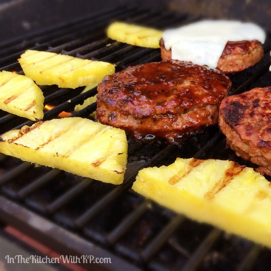 Grilled Pineapple Teriyaki Turkey Burgers In The Kitchen With Kp